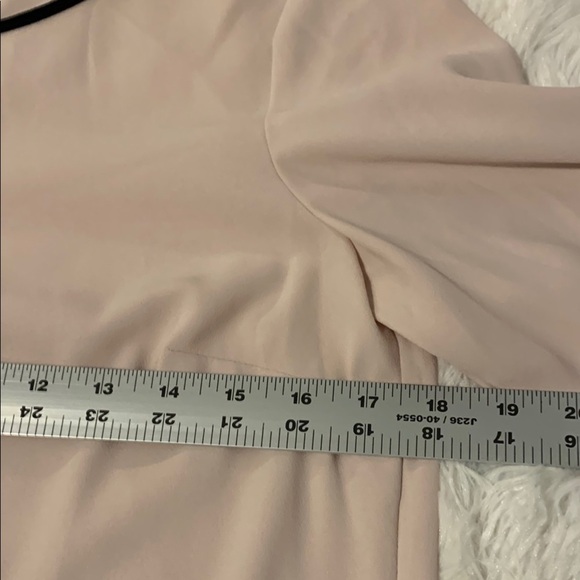 Talbots Women’s  Cream Blouse with Black Trim And Zippered On One Side. XS - Picture 6 of 7